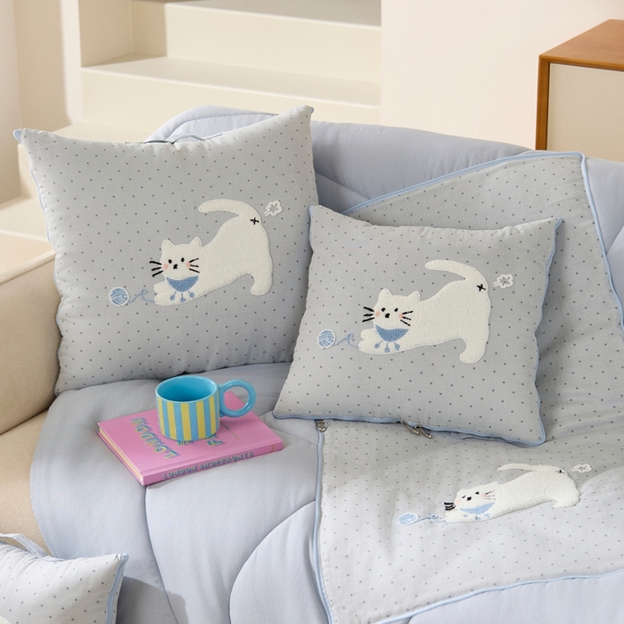 91家纺网 家纺一手货源 找家纺 （总）多米家居 2026新款会放屁的pupu猫抱枕被