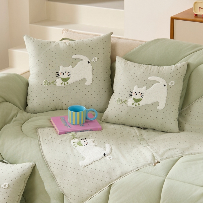 91家纺网 家纺一手货源 找家纺 （总）多米家居 2026新款会放屁的pupu猫抱枕被