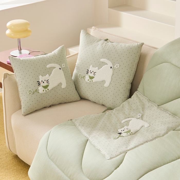 91家纺网 家纺一手货源 找家纺 （总）多米家居 2026新款会放屁的pupu猫抱枕被