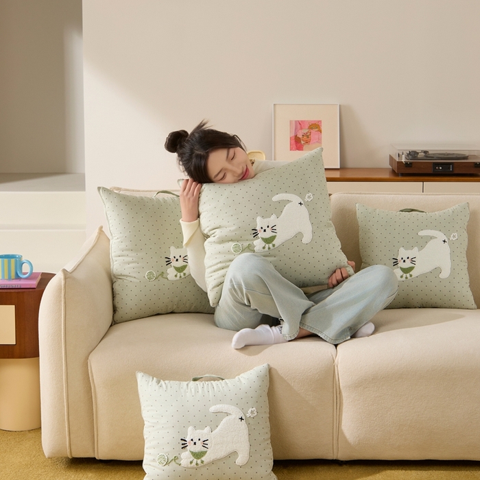 91家纺网 家纺一手货源 找家纺 （总）多米家居 2026新款会放屁的pupu猫抱枕被