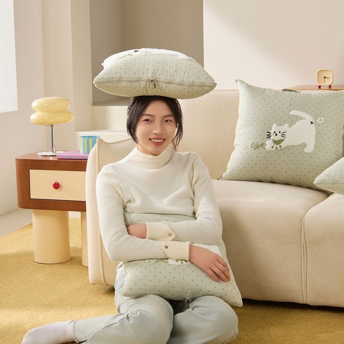 91家纺网 家纺一手货源 找家纺 （总）多米家居 2026新款会放屁的pupu猫抱枕被