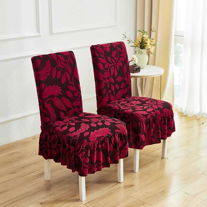 91家纺网 家纺一手货源 找家纺 （总）逐日沙发套 2026新款提花系列-椅子套裙摆