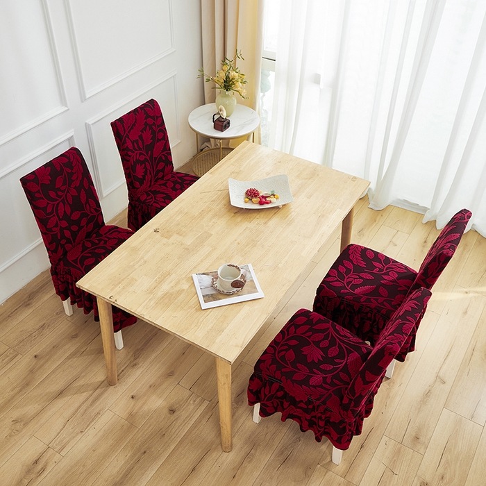 91家纺网 家纺一手货源 找家纺 （总）逐日沙发套 2026新款提花系列-椅子套裙摆