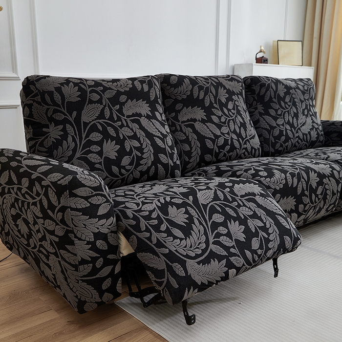 91家纺网 家纺一手货源 找家纺 逐日沙发套 2026新款提花系列-芝华仕 素奢柳韵-碳石灰