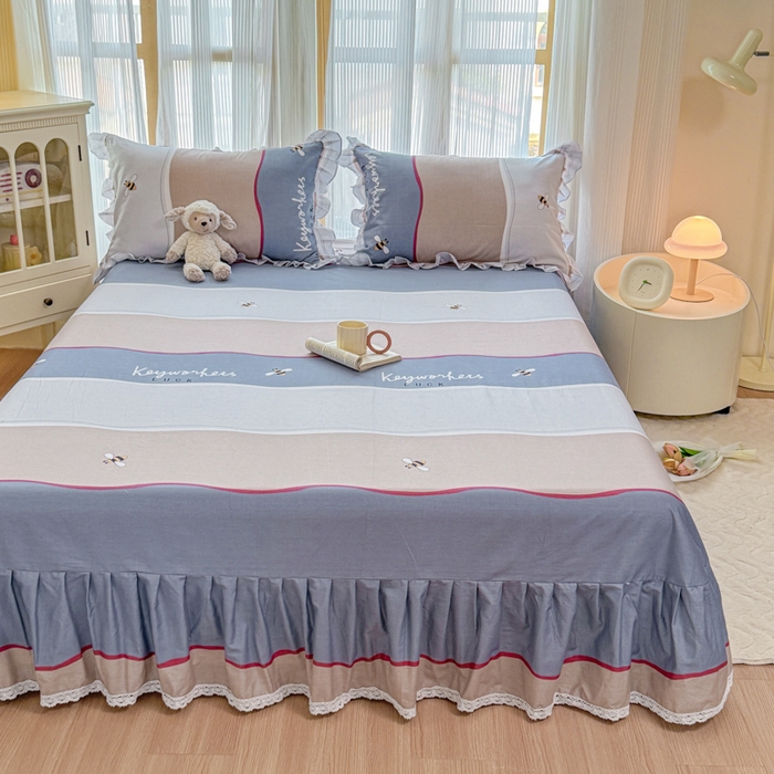 91家纺网 家纺一手货源 找家纺 （总）爱妮玖玖 2026新款小蕾丝花边单床单床单单件单品床单