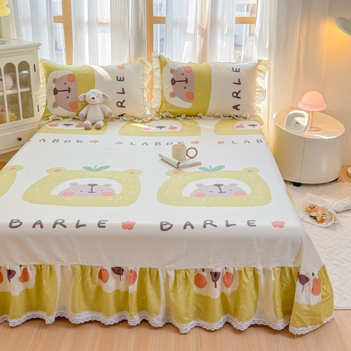 91家纺网 家纺一手货源 找家纺 （总）爱妮玖玖 2026新款小蕾丝花边单床单床单单件单品床单