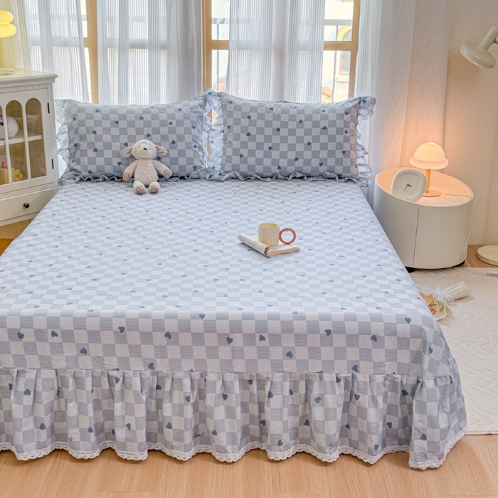 91家纺网 家纺一手货源 找家纺 （总）爱妮玖玖 2026新款小蕾丝花边单床单床单单件单品床单