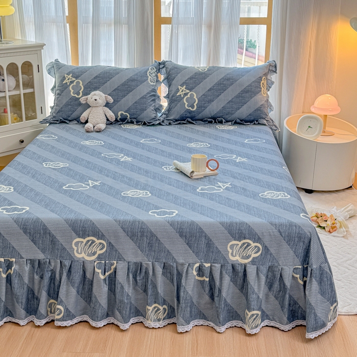 91家纺网 家纺一手货源 找家纺 （总）爱妮玖玖 2026新款小蕾丝花边单床单床单单件单品床单