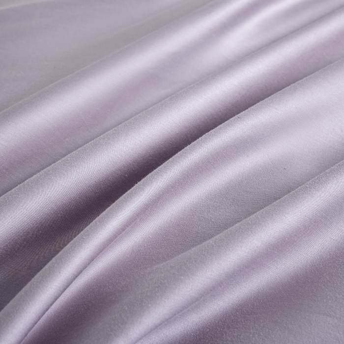 91家纺网 家纺一手货源 找家纺 盛凡家纺 2026春夏新款全棉纯棉A类60s长绒棉四件套纯色贡缎纯棉被套床笠款三件套 梦幻紫