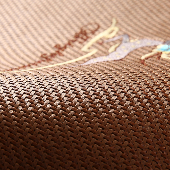 91家纺网 家纺一手货源 找家纺 小牛席业 2026新款你好小熊冰藤夏凉枕套系列凉枕套夏天枕套冰丝枕套竹枕套藤枕套冰藤枕套 幸运小鹿（黑咖）