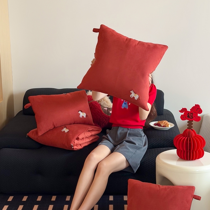 91家纺网 家纺一手货源 找家纺 （总）多米家居 2026新款马力全开抱枕被（控价小号券后不低于46，大号券后不低于70）