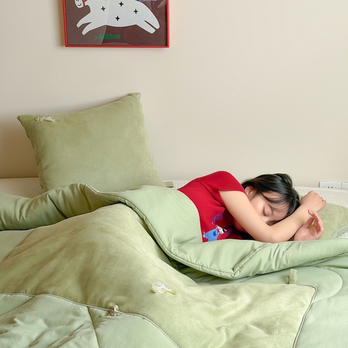 91家纺网 家纺一手货源 找家纺 多米家居 2026新款马力全开抱枕被（控价小号券后不低于46，大号券后不低于70） 蓬蓬驹-平安绿