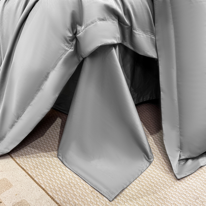 91家纺网 家纺一手货源 找家纺 盛凡家纺 2026春夏新款全棉纯棉100支长绒棉绣花四件套--萨尔夫人 萨尔夫人-高级灰