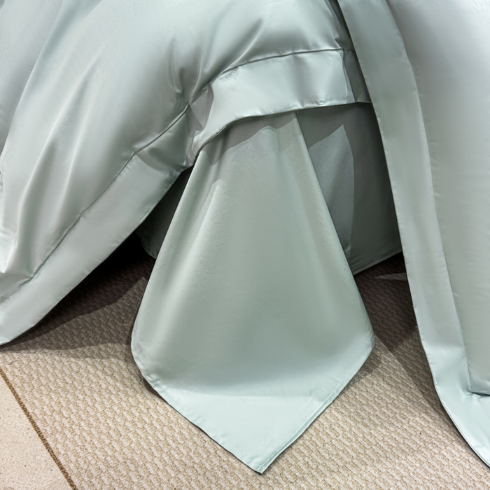 91家纺网 家纺一手货源 找家纺 盛凡家纺 2026春夏新款全棉纯棉100支长绒棉绣花四件套--萨尔夫人 萨尔夫人-天青色