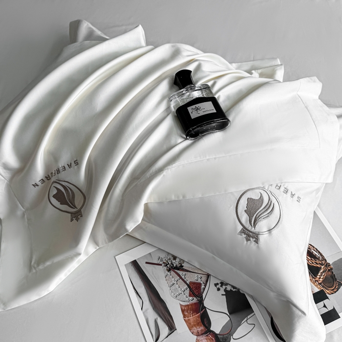 91家纺网 家纺一手货源 找家纺 盛凡家纺 2026春夏新款全棉纯棉100支长绒棉绣花四件套--萨尔夫人 萨尔夫人-奶白