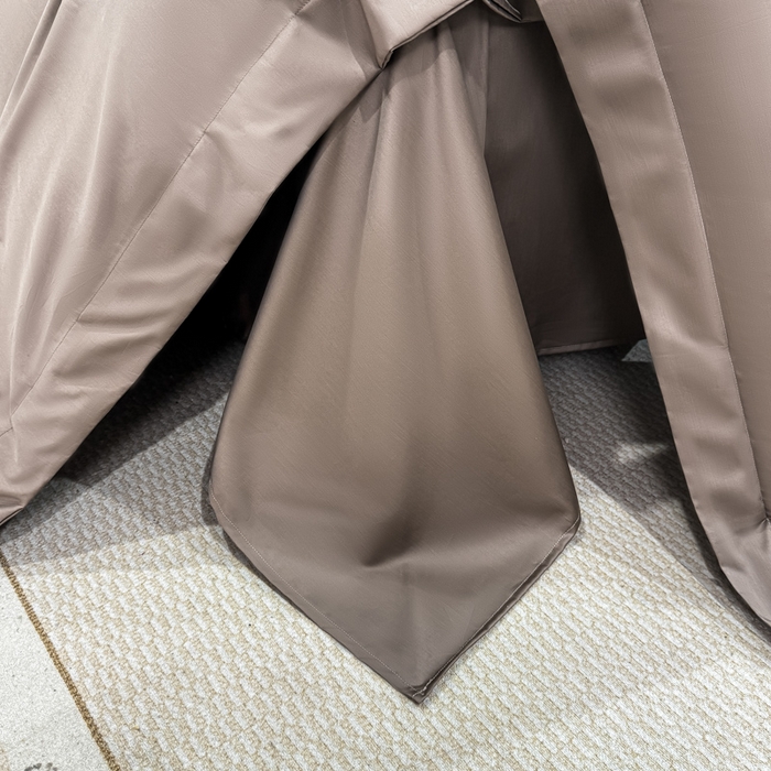 91家纺网 家纺一手货源 找家纺 盛凡家纺 2026春夏新款全棉纯棉100支长绒棉绣花四件套--萨尔夫人 萨尔夫人-奶咖