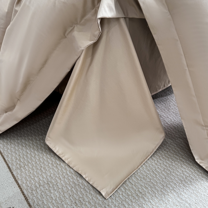 91家纺网 家纺一手货源 找家纺 盛凡家纺 2026春夏新款全棉纯棉100支长绒棉绣花四件套--萨尔夫人 萨尔夫人-卡其