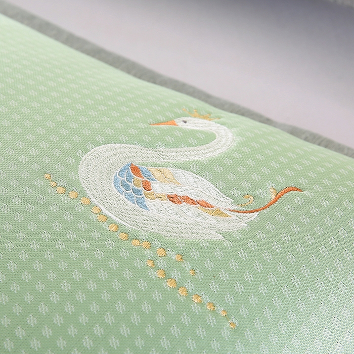 91家纺网 家纺一手货源 找家纺 小牛席业 2026新款华夫格天鹅冰丝夏凉枕套夏凉枕套冰丝枕套藤枕套冰藤枕套冰丝枕套竹枕套凉席枕套豆豆枕套 华夫格天鹅冰丝夏凉枕套-绿色