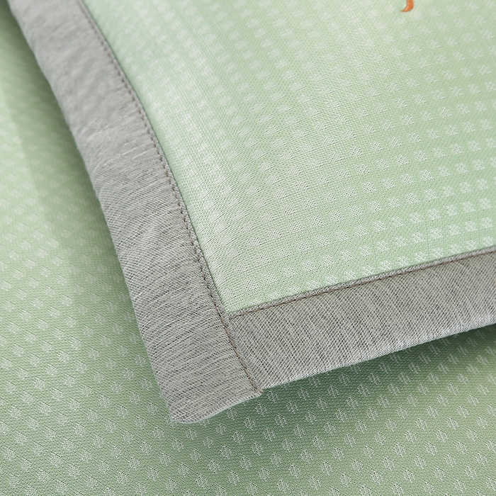 91家纺网 家纺一手货源 找家纺 小牛席业 2026新款华夫格天鹅冰丝夏凉枕套夏凉枕套冰丝枕套藤枕套冰藤枕套冰丝枕套竹枕套凉席枕套豆豆枕套 华夫格天鹅冰丝夏凉枕套-绿色