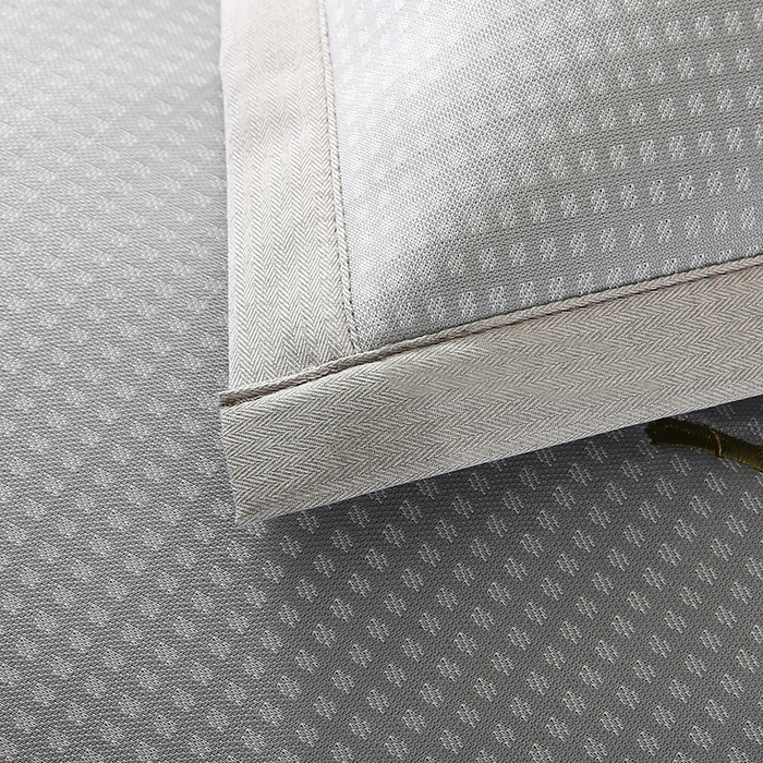 91家纺网 家纺一手货源 找家纺 小牛席业 2026新款华夫格爱家熊猫夏凉枕套凉枕套冰丝枕套藤枕套冰藤枕套冰丝枕套竹枕套凉席枕套豆豆枕套 灰色