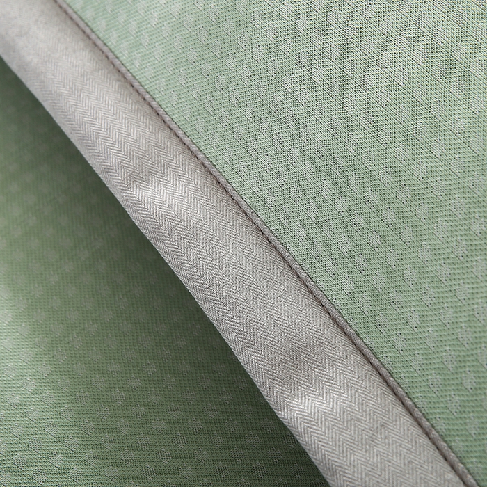 91家纺网 家纺一手货源 找家纺 小牛席业 2026新款华夫格爱家熊猫夏凉枕套凉枕套冰丝枕套藤枕套冰藤枕套冰丝枕套竹枕套凉席枕套豆豆枕套 绿色