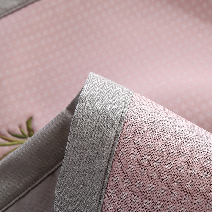 91家纺网 家纺一手货源 找家纺 小牛席业 2026新款华夫格爱家熊猫夏凉枕套凉枕套冰丝枕套藤枕套冰藤枕套冰丝枕套竹枕套凉席枕套豆豆枕套 粉色