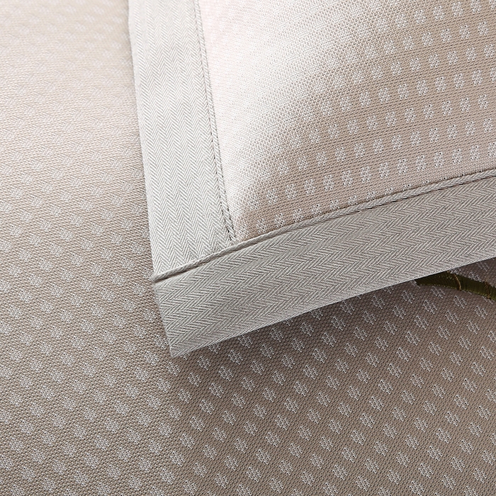 91家纺网 家纺一手货源 找家纺 小牛席业 2026新款华夫格爱家熊猫夏凉枕套凉枕套冰丝枕套藤枕套冰藤枕套冰丝枕套竹枕套凉席枕套豆豆枕套 香槟