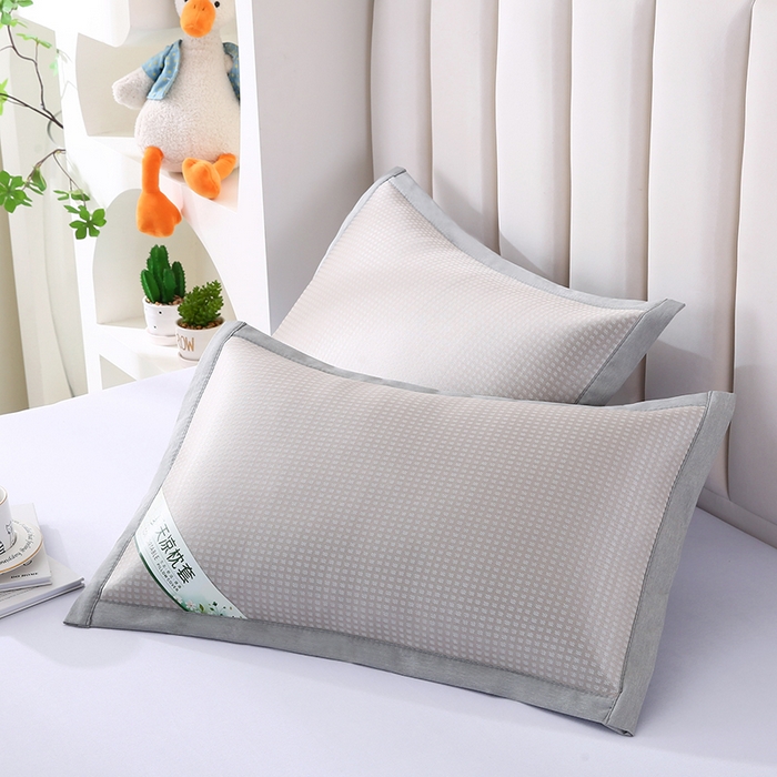 91家纺网 家纺一手货源 找家纺 小牛席业 2025新款华夫格冰丝夏凉枕枕套凉枕套凉枕套冰丝枕套藤枕套冰藤枕套冰丝枕套竹枕套凉席枕套豆豆枕套 经典款-华夫格凉感冰丝枕套（香槟）