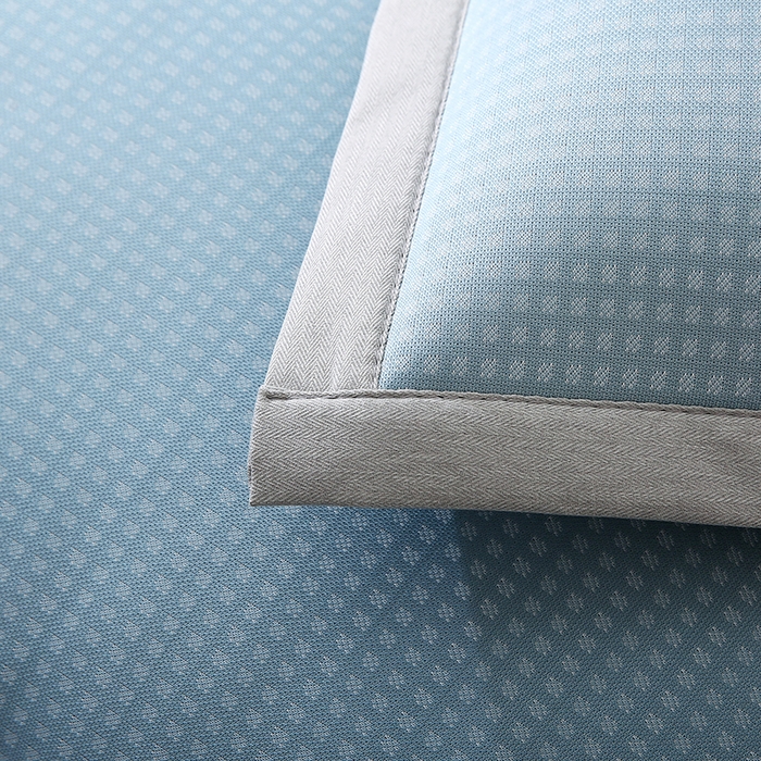 91家纺网 家纺一手货源 找家纺 小牛席业 2025新款华夫格冰丝夏凉枕枕套凉枕套凉枕套冰丝枕套藤枕套冰藤枕套冰丝枕套竹枕套凉席枕套豆豆枕套 经典款-华夫格凉感冰丝枕套（蓝色）