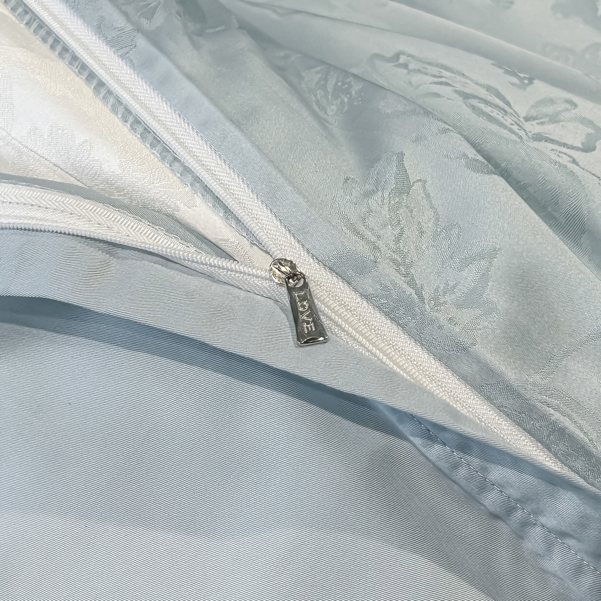 91家纺网 家纺一手货源 找家纺 慕晨 2026新款莱赛尔提花被套四件套高级简奢款天丝4件套直播热款 花落