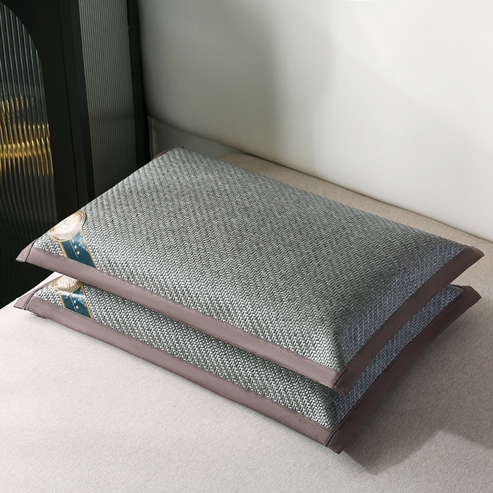 91家纺网 家纺一手货源 找家纺 小牛席业 2026新款PE冷感霸王藤夏凉枕套系列凉枕套凉枕套冰丝枕套藤枕套冰藤枕套冰丝枕套竹枕套凉席枕套豆豆枕 灰色