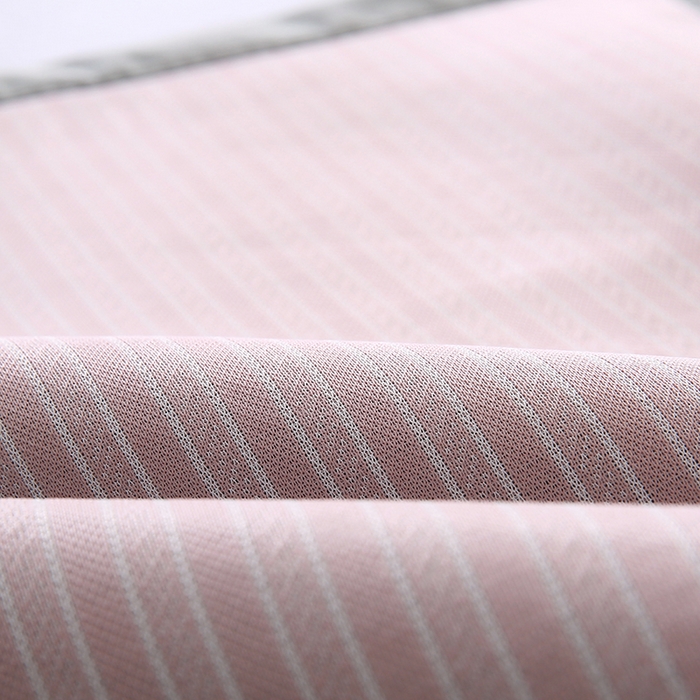 91家纺网 家纺一手货源 找家纺 小牛席业 2026新款经典条纹-冰丝夏凉枕套 粉色