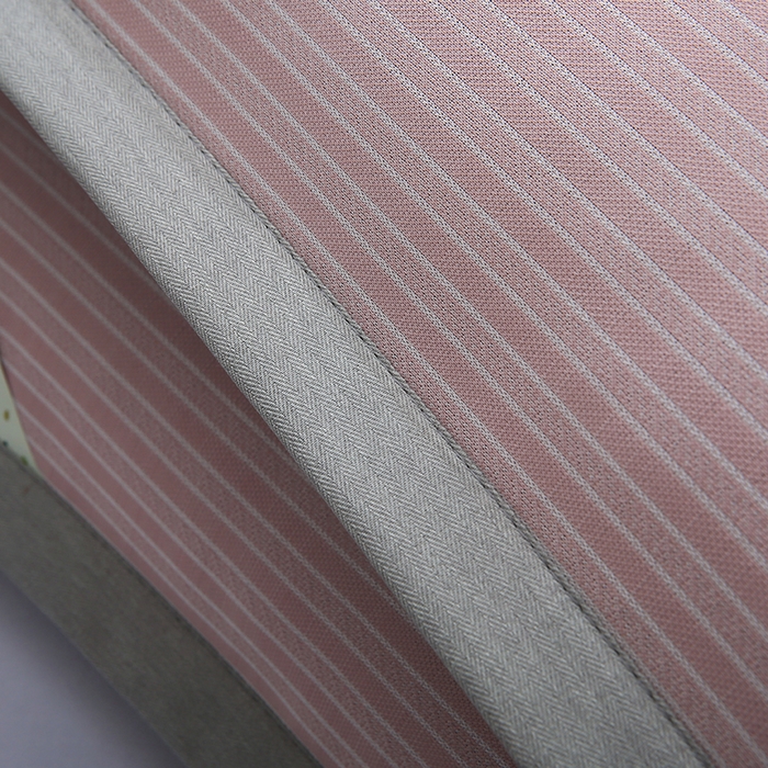91家纺网 家纺一手货源 找家纺 小牛席业 2026新款经典条纹-冰丝夏凉枕套 粉色