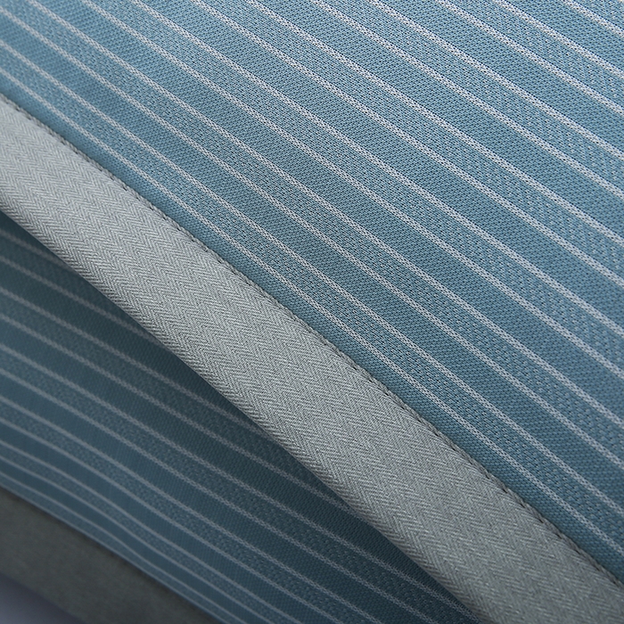 91家纺网 家纺一手货源 找家纺 小牛席业 2026新款经典条纹-冰丝夏凉枕套 蓝色