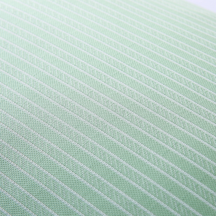 91家纺网 家纺一手货源 找家纺 小牛席业 2026新款经典条纹-冰丝夏凉枕套 绿色