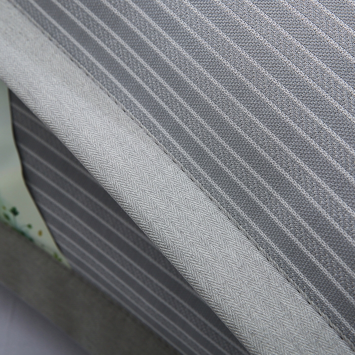 91家纺网 家纺一手货源 找家纺 小牛席业 2026新款经典条纹-冰丝夏凉枕套 灰色