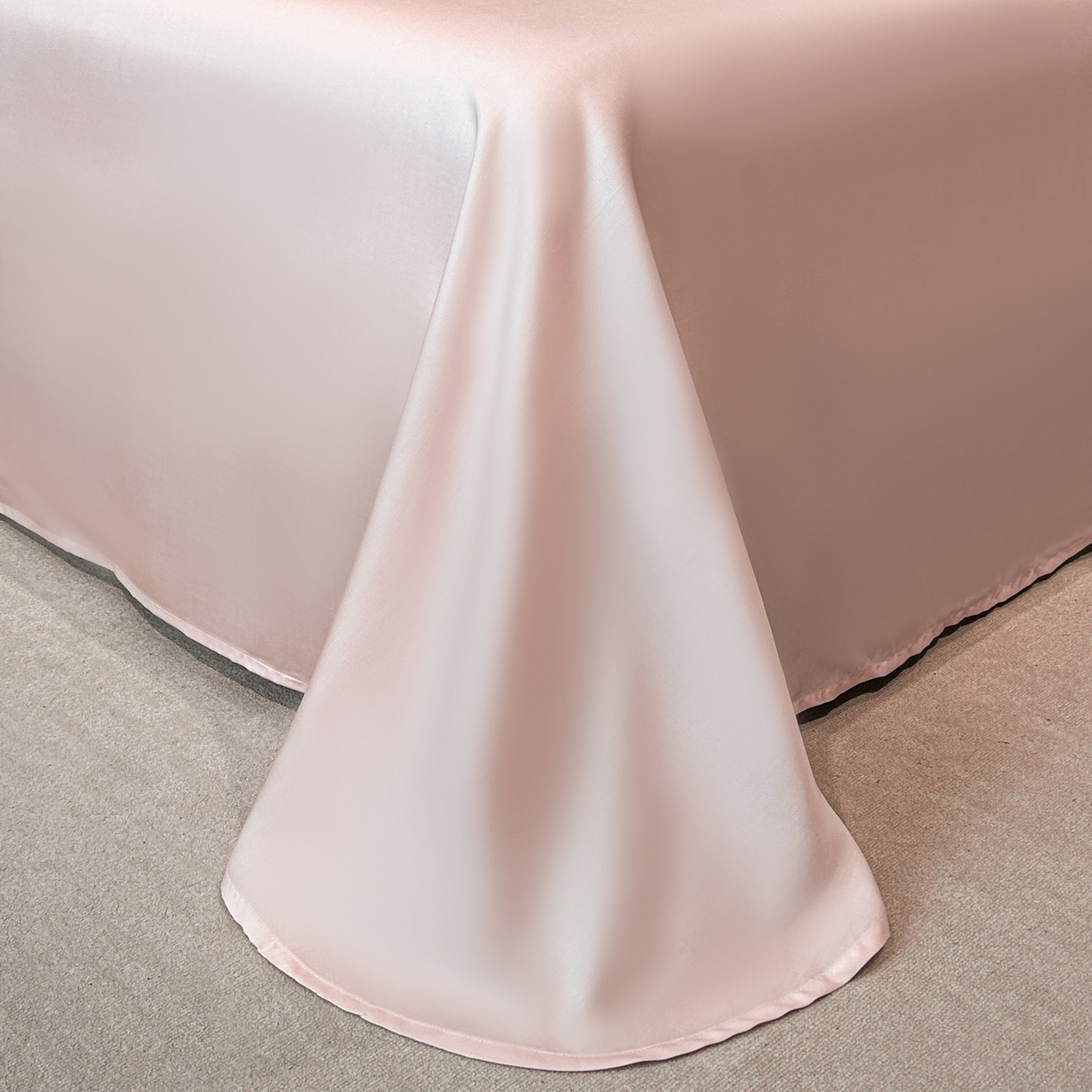 91家纺网 家纺一手货源 找家纺 慕晨 2026新款莱赛尔提花被套四件套高级简奢款天丝4件套直播热款 璃茉