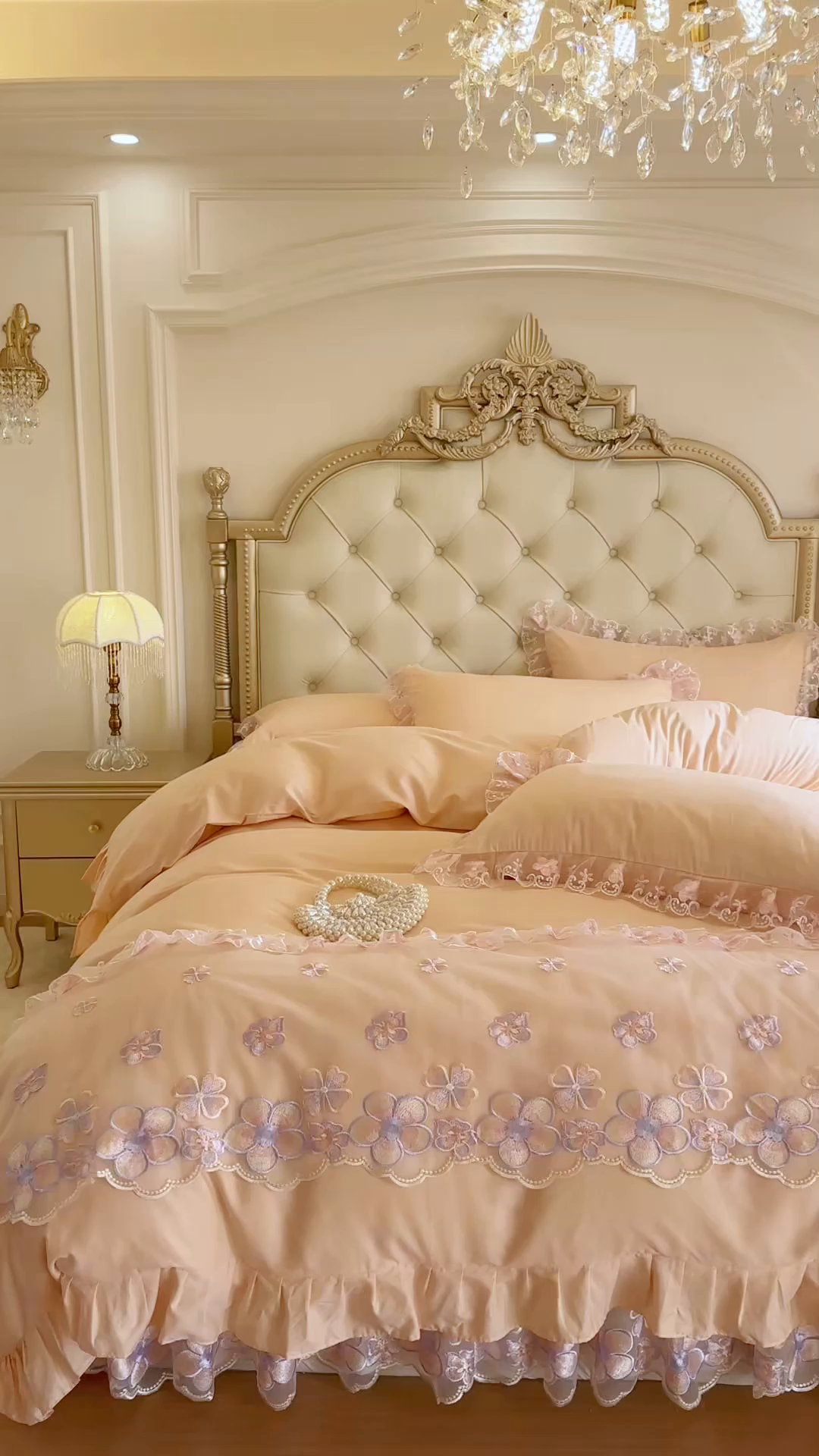 91家纺网 家纺一手货源 找家纺 网红馆（ck家纺） 2026春夏新款阳光花语全棉纯棉床裙四件套 阳光花语 玉