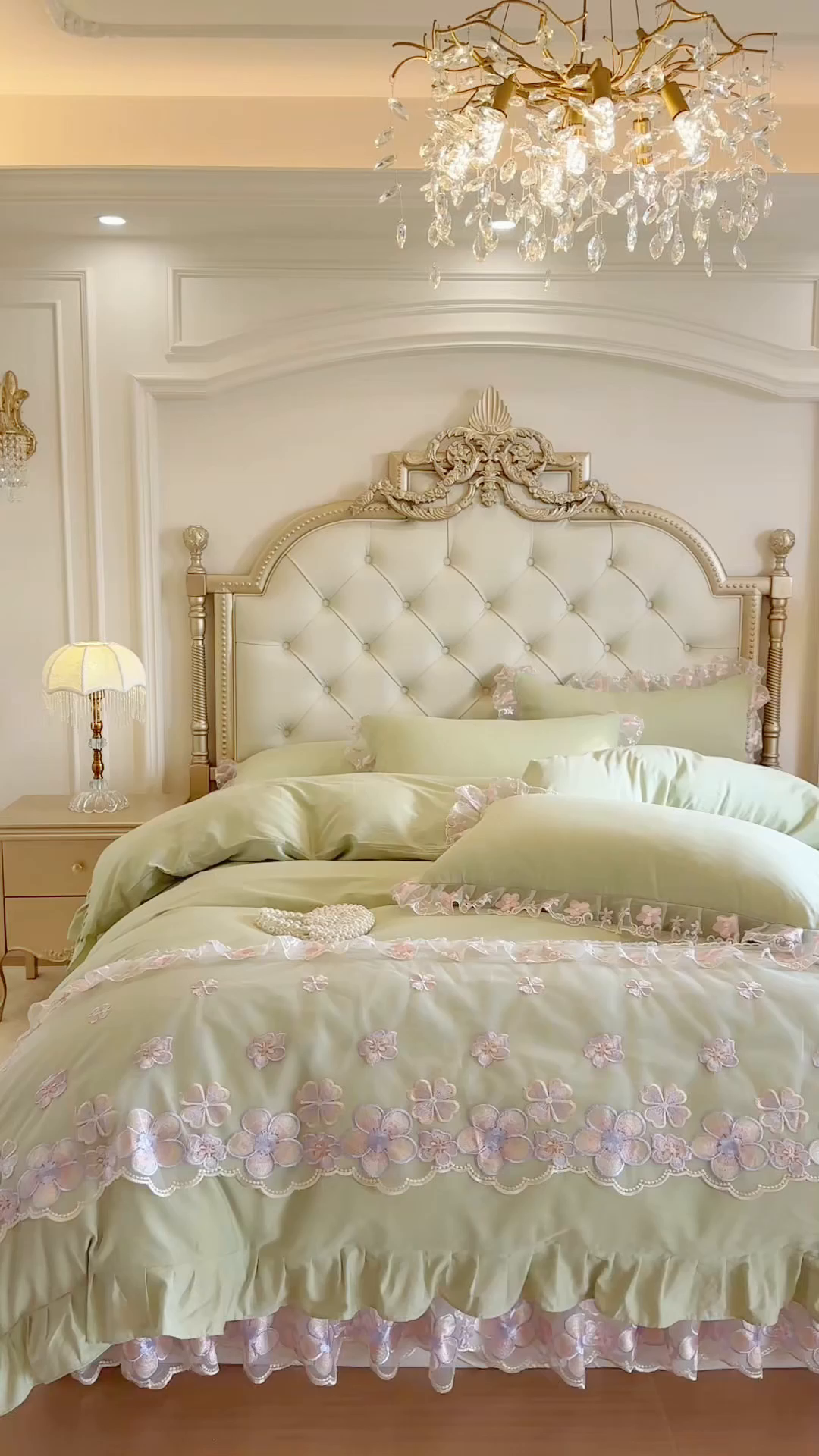 91家纺网 家纺一手货源 找家纺 （总）网红馆（ck家纺） 2026春夏新款阳光花语全棉纯棉床裙四件套