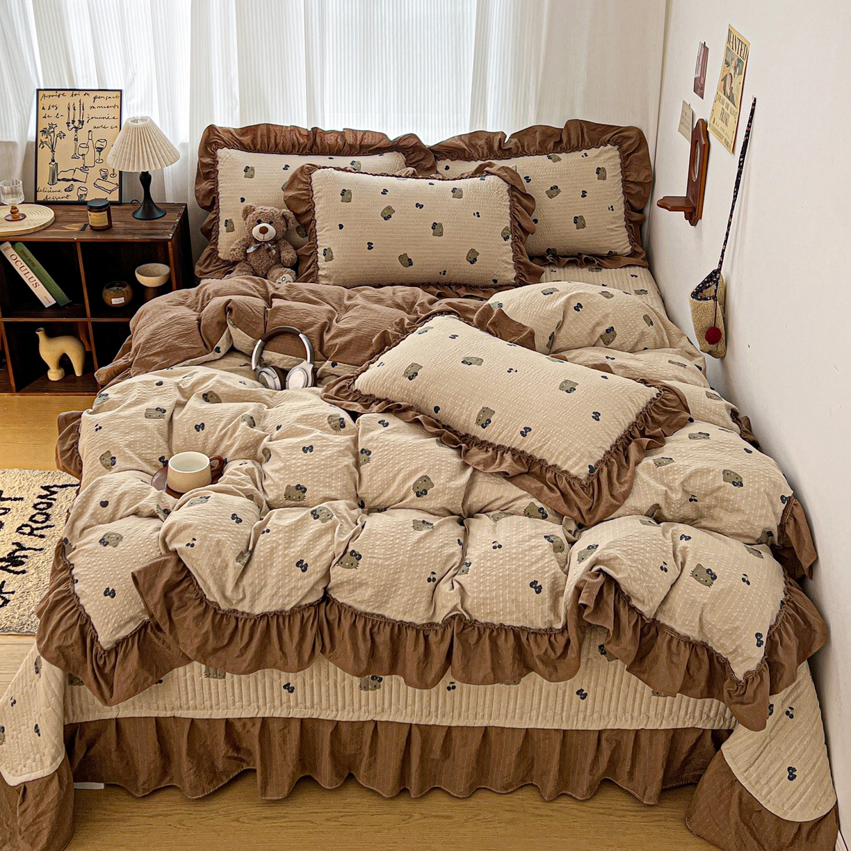 91家纺网 家纺一手货源 找家纺 （总）元熙 2026新款泡芙纱床盖四件套 控价低于149不予供货