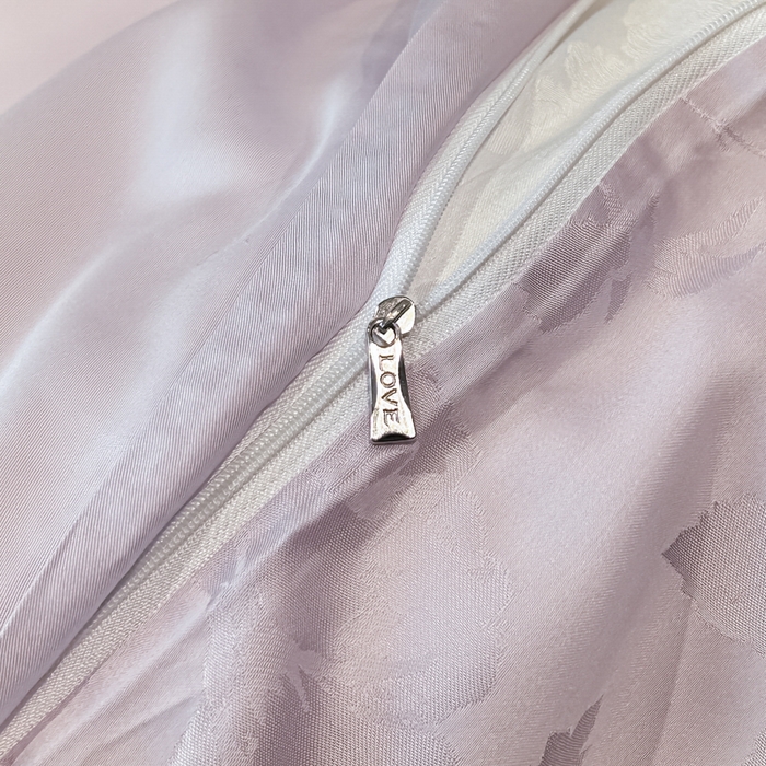 91家纺网 家纺一手货源 找家纺 慕晨 2026新款莱赛尔提花被套四件套高级简奢款天丝4件套直播热款 落溪