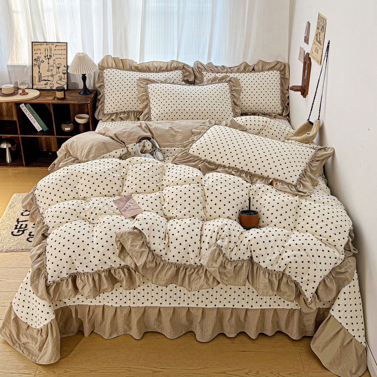 91家纺网 家纺一手货源 找家纺 （总）元熙 2026新款泡芙纱床盖四件套 控价低于149不予供货