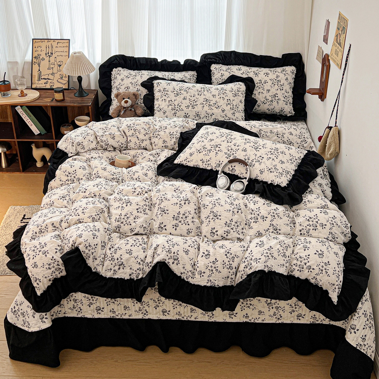 元熙 2026新款泡芙纱床盖四件套 控价低于149不予供货 只闻花香