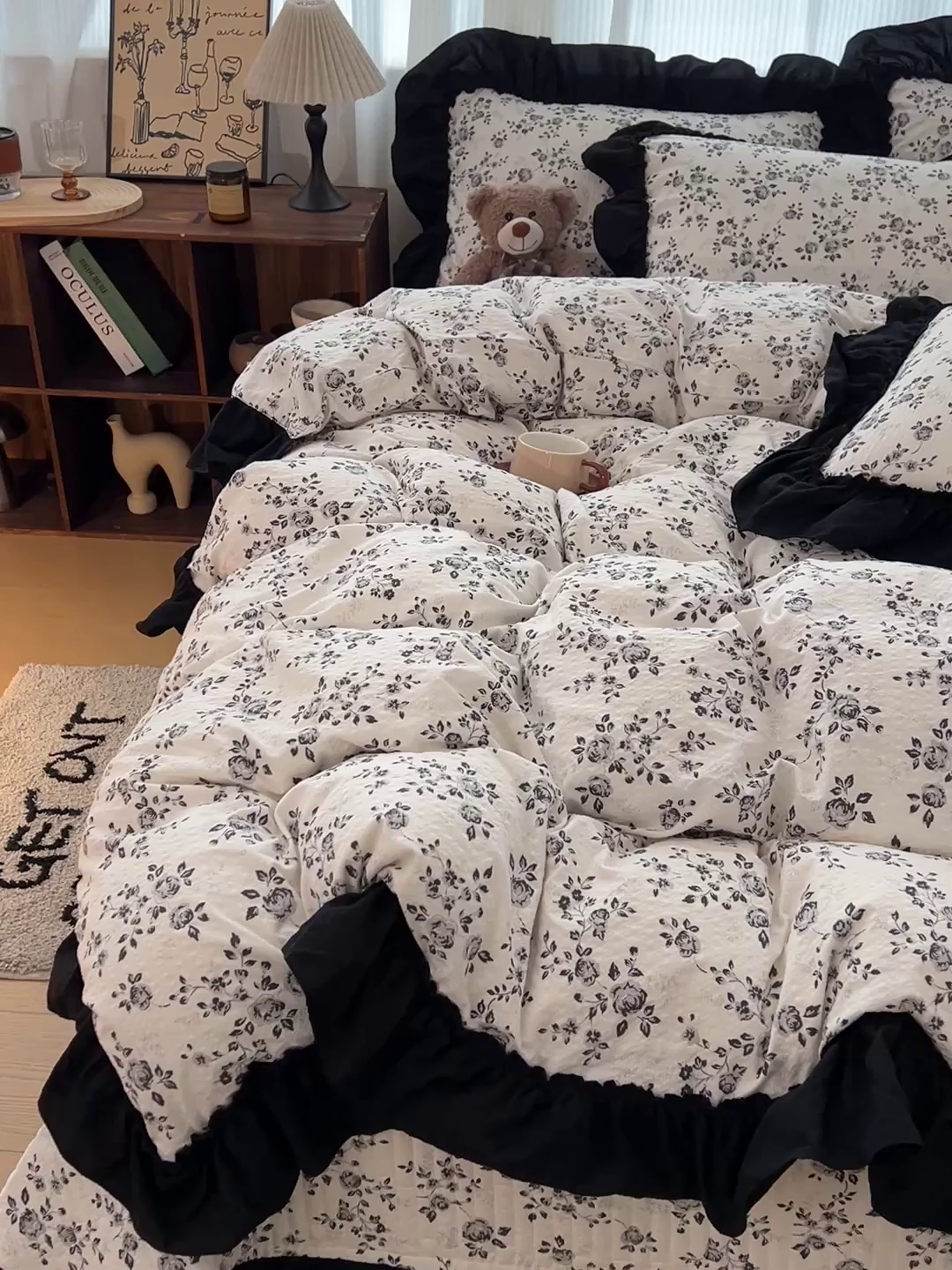 91家纺网 家纺一手货源 找家纺 元熙 2026新款泡芙纱床盖四件套 控价低于149不予供货 只闻花香