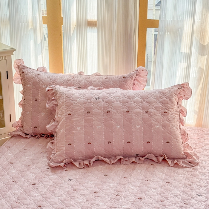 91家纺网 家纺一手货源 找家纺 （总）爱妮玖玖 2026新款小蕾丝花边夹棉单枕套枕套单件单品枕套