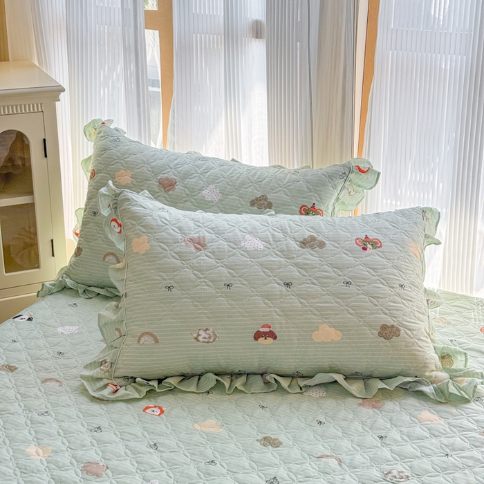 91家纺网 家纺一手货源 找家纺 （总）爱妮玖玖 2026新款小蕾丝花边夹棉单枕套枕套单件单品枕套