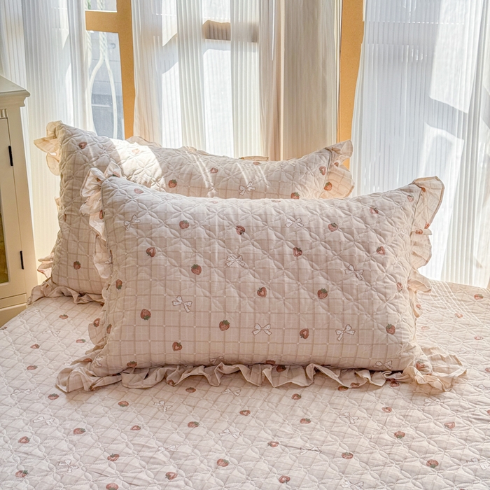 91家纺网 家纺一手货源 找家纺 （总）爱妮玖玖 2026新款小蕾丝花边夹棉单枕套枕套单件单品枕套