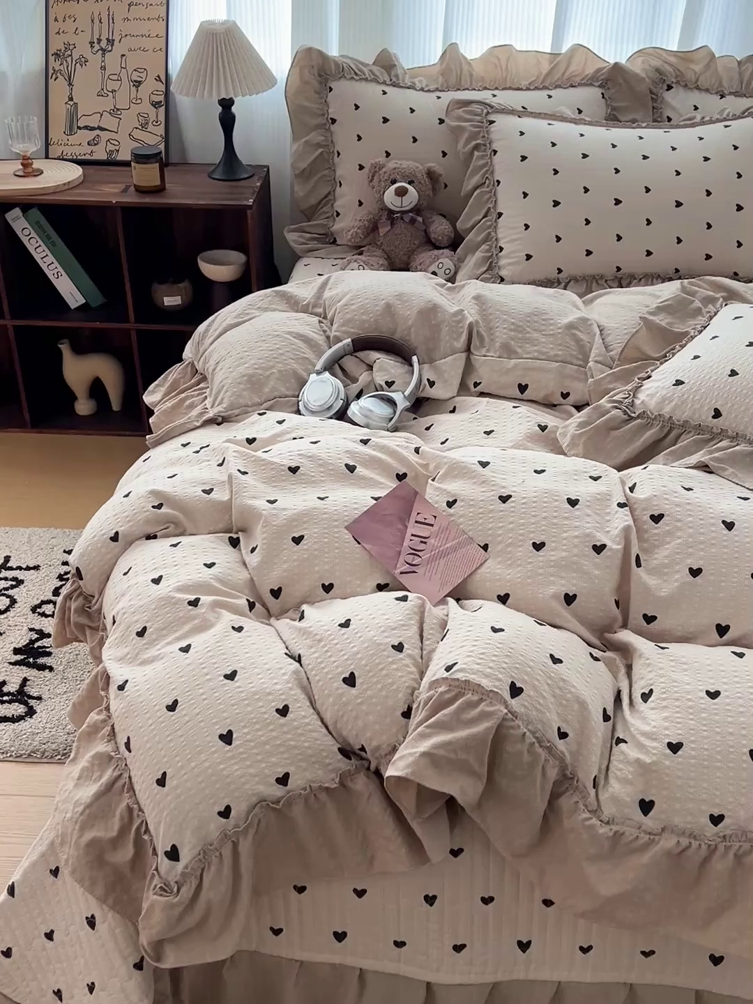 91家纺网 家纺一手货源 找家纺 元熙 2026新款泡芙纱床盖四件套 控价低于149不予供货 甜心咖絮