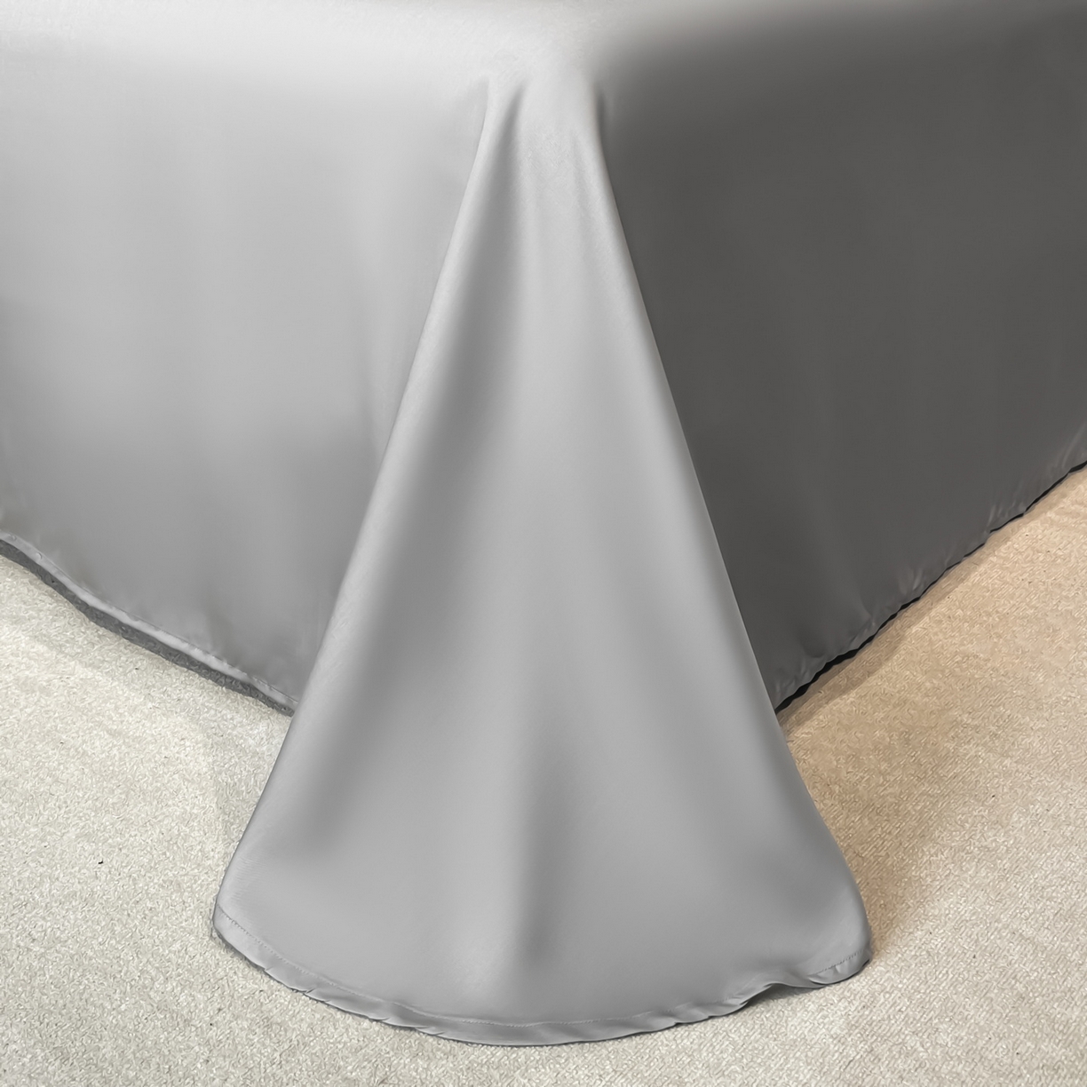 91家纺网 家纺一手货源 找家纺 慕晨 2026新款莱赛尔提花被套四件套高级简奢款天丝4件套直播热款 玛丽