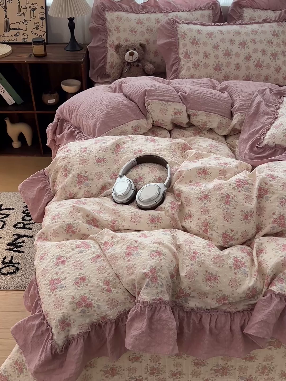 91家纺网 家纺一手货源 找家纺 元熙 2026新款泡芙纱床盖四件套 控价低于149不予供货 日光漫游